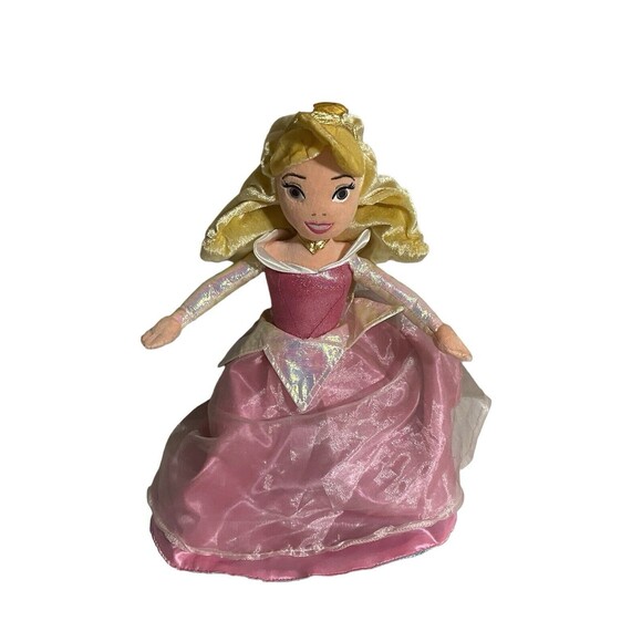 Disney Princess Ariel & Aurora Reversible Topsy Turvy Plush Flip Doll 15" - Picture 9 of 12